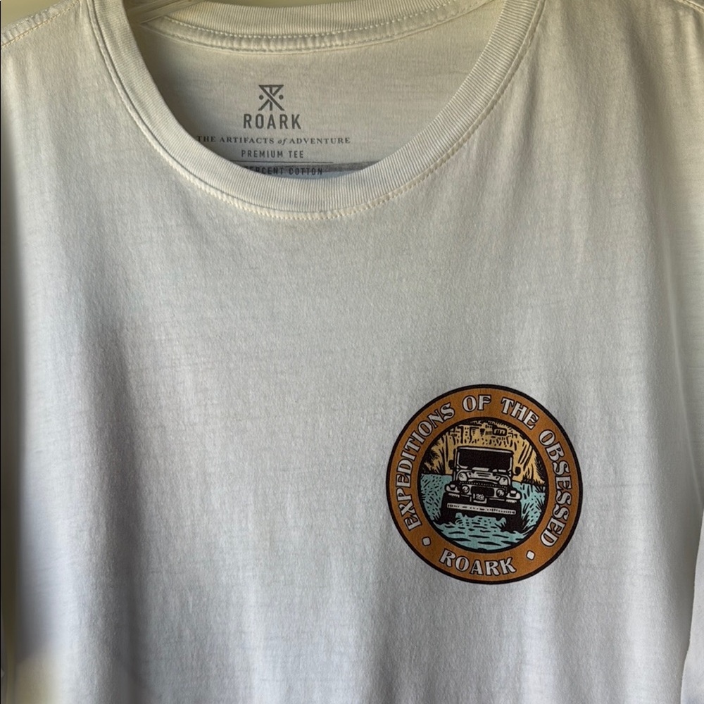 Roark White Graphic Tee for Men